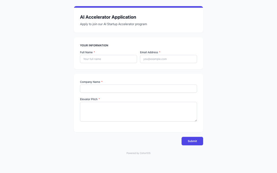 The Public Forms Portal — How Applicants Submit