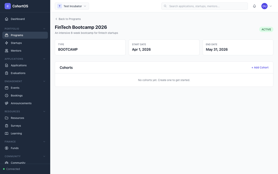 Managing Cohorts & Batches